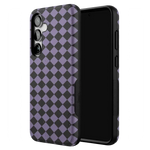 Midnight Hex | Purple Checkered Case Phone Case get.casely 