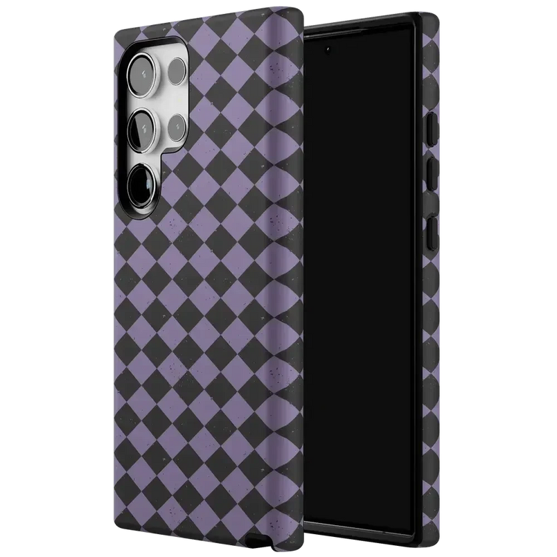 Midnight Hex | Purple Checkered Case Phone Case get.casely 