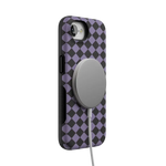 Midnight Hex | Purple Checkered Case Phone Case get.casely 