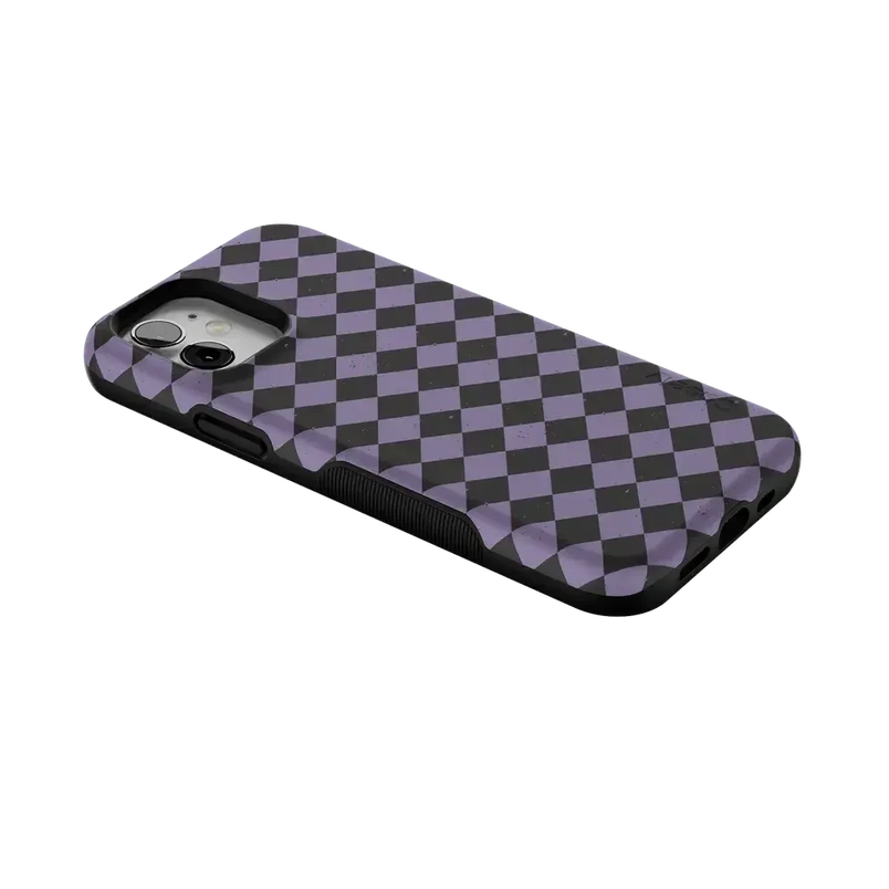 Midnight Hex | Purple Checkered Case Phone Case get.casely 
