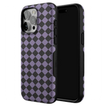 Midnight Hex | Purple Checkered Case Phone Case get.casely 