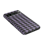 Midnight Hex | Purple Checkered Case Phone Case get.casely 