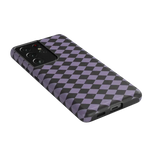 Midnight Hex | Purple Checkered Case Phone Case get.casely 