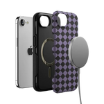 Midnight Hex | Purple Checkered Case Phone Case get.casely 