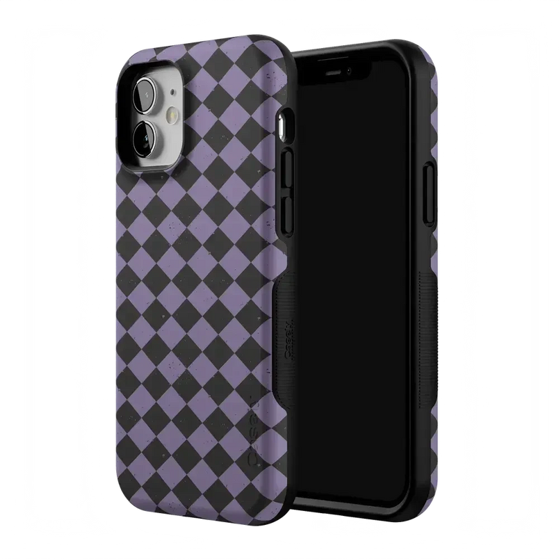 Midnight Hex | Purple Checkered Case Phone Case get.casely 