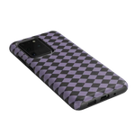 Midnight Hex | Purple Checkered Case Phone Case get.casely 