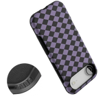 Midnight Hex | Purple Checkered Case Phone Case get.casely 