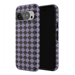 Midnight Hex | Purple Checkered Case Phone Case get.casely 