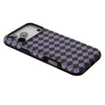Midnight Hex | Purple Checkered Case Phone Case get.casely