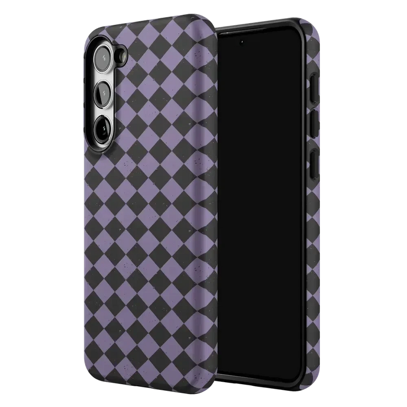 Midnight Hex | Purple Checkered Case Phone Case get.casely 