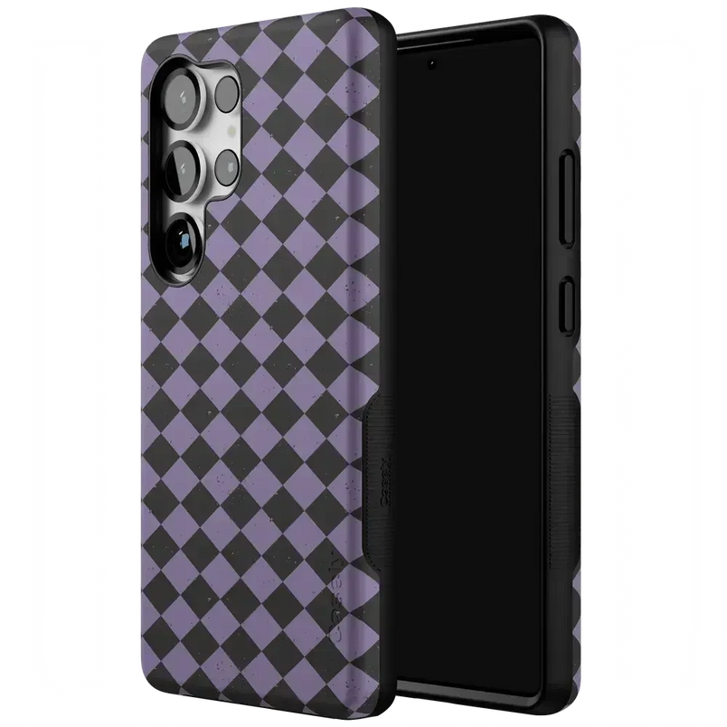 Midnight Hex | Purple Checkered Case Phone Case get.casely 