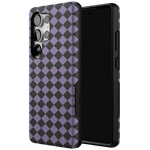 Midnight Hex | Purple Checkered Case Phone Case get.casely 