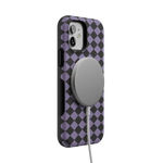 Midnight Hex | Purple Checkered Case Phone Case get.casely 