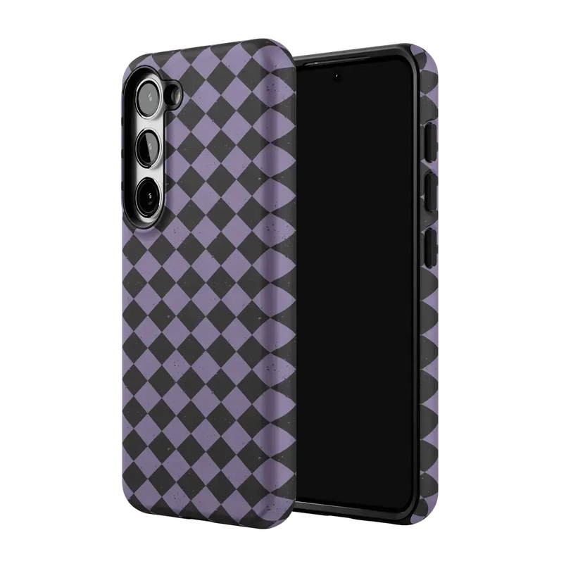 Midnight Hex | Purple Checkered Case Phone Case get.casely 