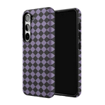 Midnight Hex | Purple Checkered Case Phone Case get.casely 