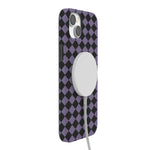 Midnight Hex | Purple Checkered Case Phone Case get.casely 