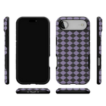 Midnight Hex | Purple Checkered Case Phone Case get.casely 