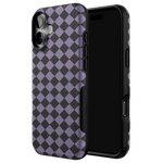 Midnight Hex | Purple Checkered Case Phone Case get.casely 