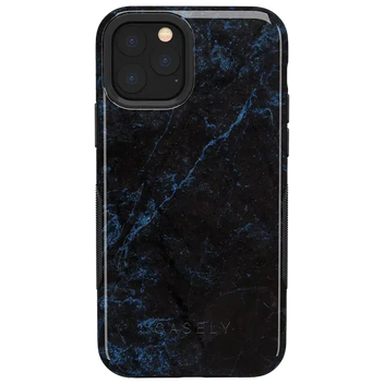 Midnight Marble | Black & Navy Case iPhone Case get.casely Bold iPhone 11 Pro 