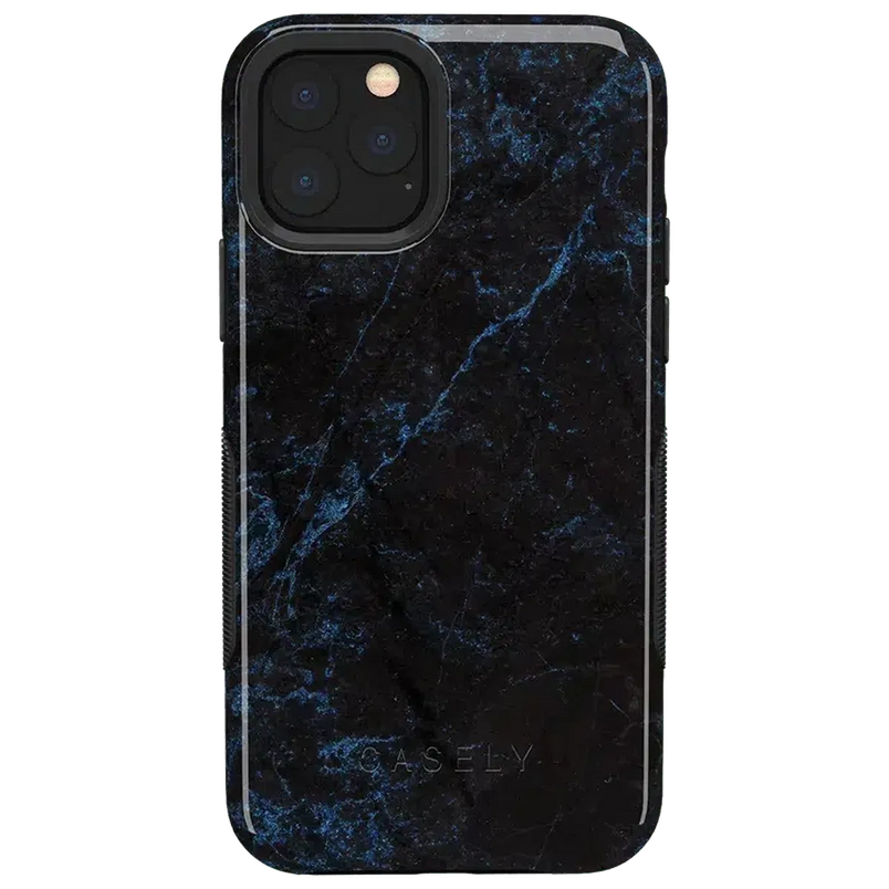 Midnight Marble | Black & Navy Case iPhone Case get.casely Bold iPhone 11 Pro 