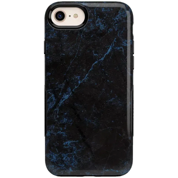 Midnight Marble | Black & Navy Case iPhone Case get.casely Bold iPhone 6/7/8 