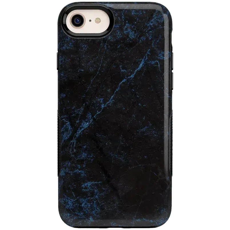 Midnight Marble | Black & Navy Case iPhone Case get.casely Bold iPhone 6/7/8 