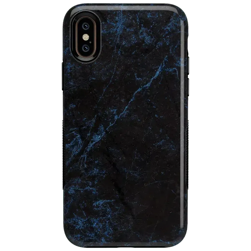 Midnight Marble | Black & Navy Case iPhone Case get.casely Bold iPhone XS Max 