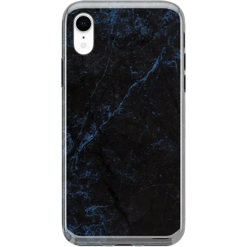 Midnight Marble | Black & Navy Case iPhone Case get.casely Classic iPhone XR 