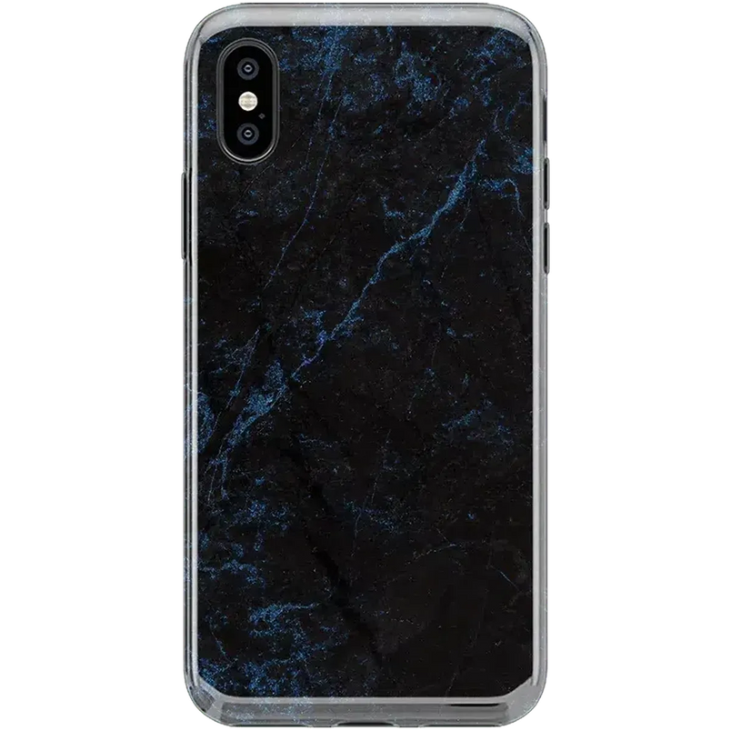 Midnight Marble | Black & Navy Case iPhone Case get.casely Classic iPhone X / XS 
