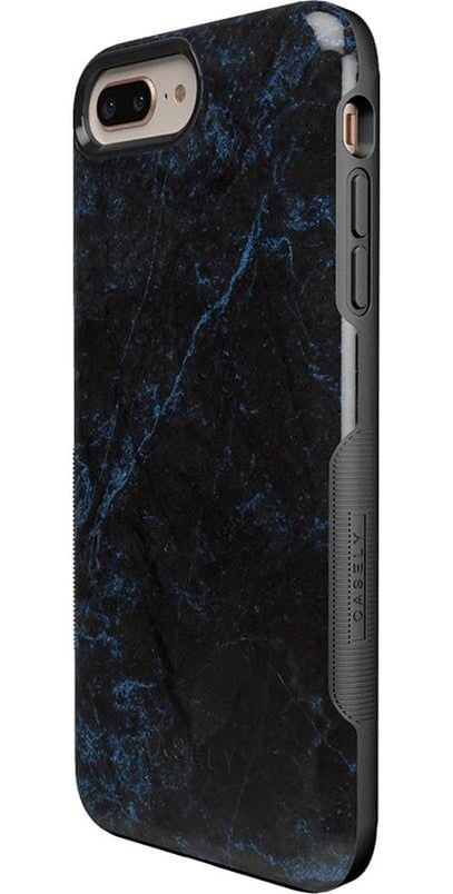 Midnight Marble | Black & Navy Case iPhone Case get.casely 