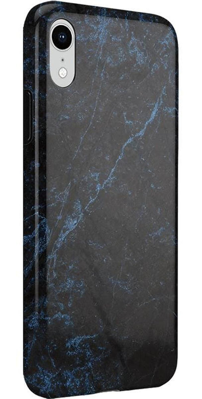 Midnight Marble | Black & Navy Case iPhone Case get.casely 