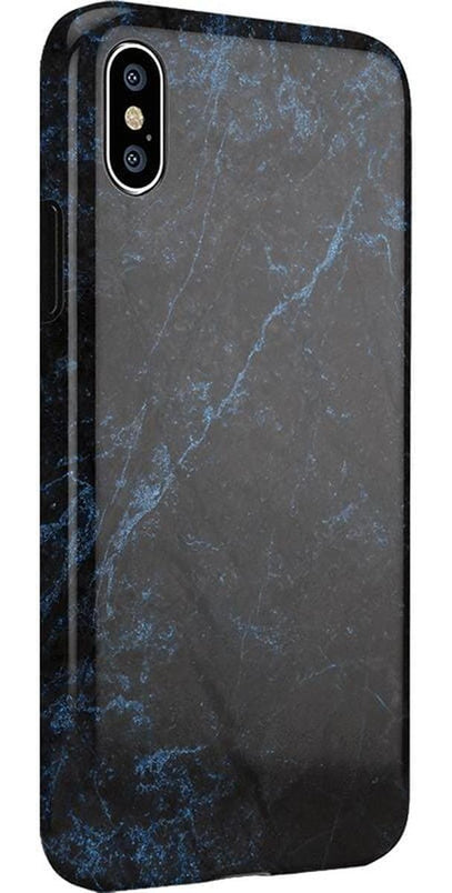 Midnight Marble | Black & Navy Case iPhone Case get.casely 