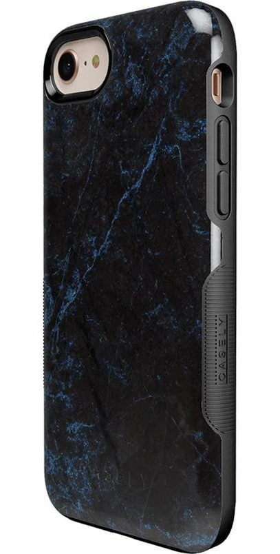 Midnight Marble | Black & Navy Case iPhone Case get.casely 