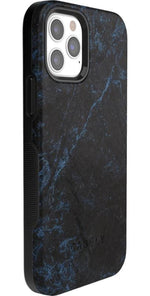 Midnight Marble | Black & Navy Case iPhone Case get.casely 