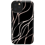 Midnight Ride | Black and Gold Metallic Waves Case iPhone Case get.casely Bold iPhone 11 Pro Max 