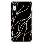 Midnight Ride | Black and Gold Metallic Waves Case iPhone Case get.casely Bold iPhone XR 