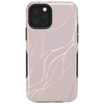 Midnight Ride | Pink and Gold Metallic Waves Case iPhone Case get.casely Bold iPhone 11 Pro 