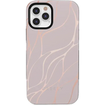 Midnight Ride | Pink and Gold Metallic Waves Case iPhone Case get.casely Bold iPhone 12 Pro Max 