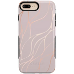 Midnight Ride | Pink and Gold Metallic Waves Case iPhone Case get.casely Bold iPhone 6/7/8 Plus 