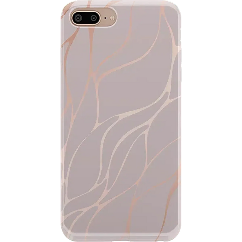 Midnight Ride | Pink and Gold Metallic Waves Case iPhone Case get.casely Classic iPhone 6/7/8 Plus 