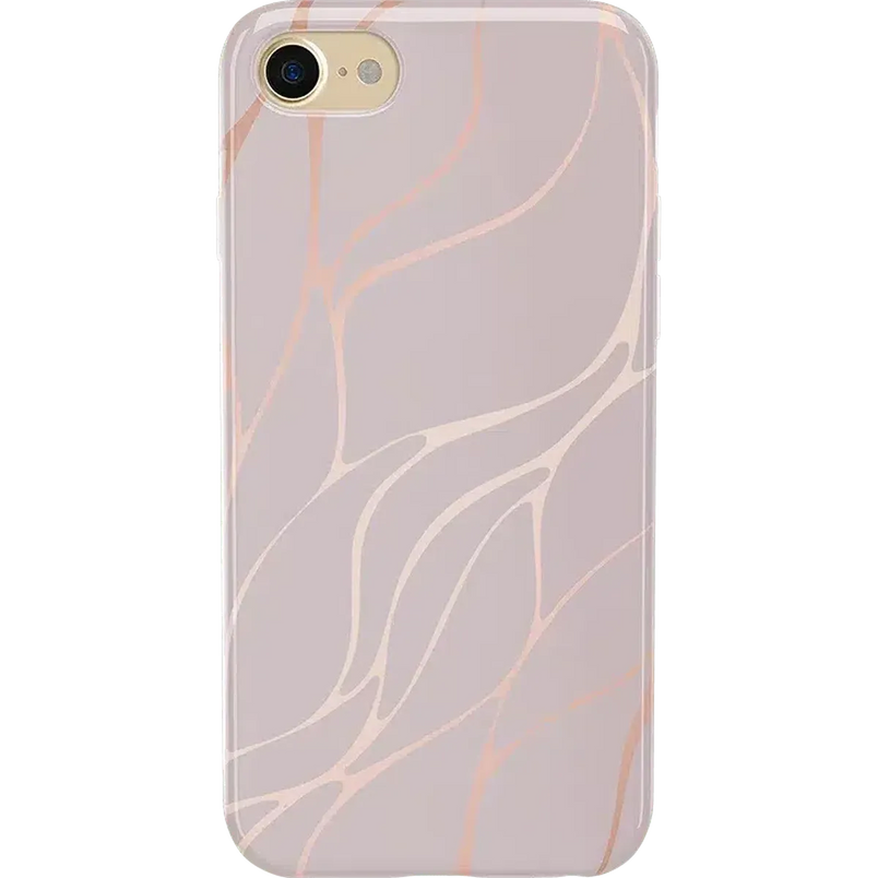 Midnight Ride | Pink and Gold Metallic Waves Case iPhone Case get.casely Classic iPhone 6/7/8 
