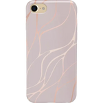 Midnight Ride | Pink and Gold Metallic Waves Case iPhone Case get.casely Classic iPhone 6/7/8 