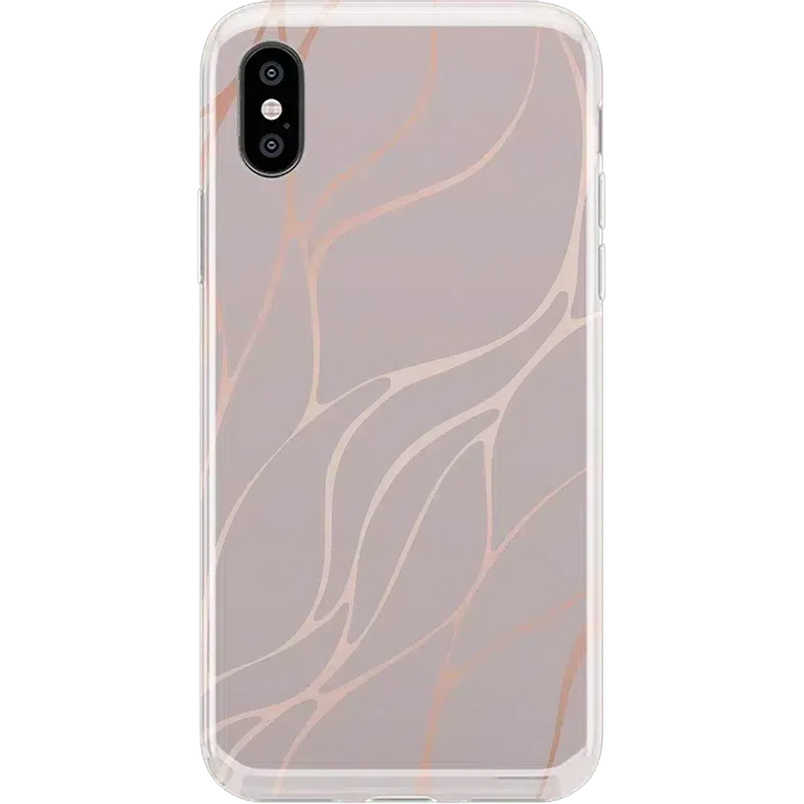 Midnight Ride | Pink and Gold Metallic Waves Case iPhone Case get.casely Classic iPhone XS Max 