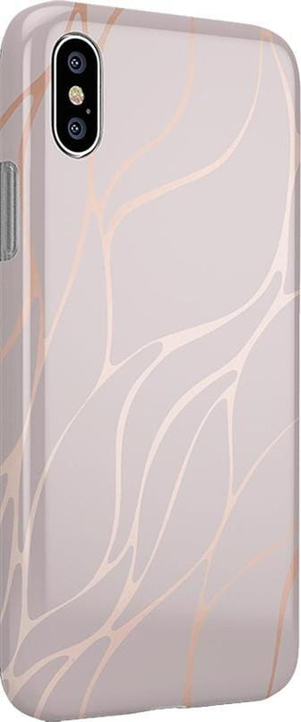 Midnight Ride | Pink and Gold Metallic Waves Case iPhone Case get.casely 