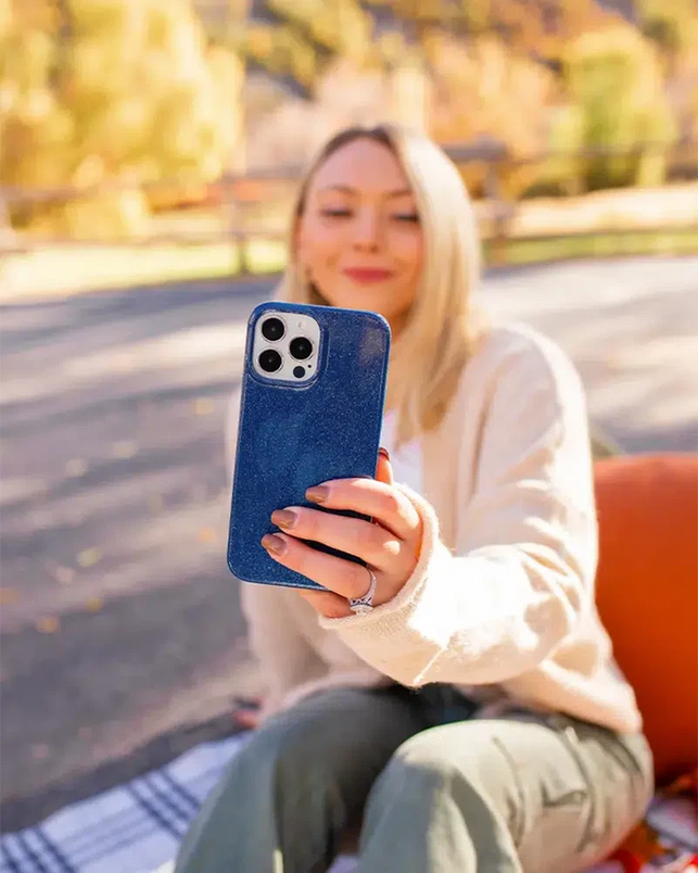 Midnight Sky | Navy Enchanted Shimmer Case iPhone Case get.casely 