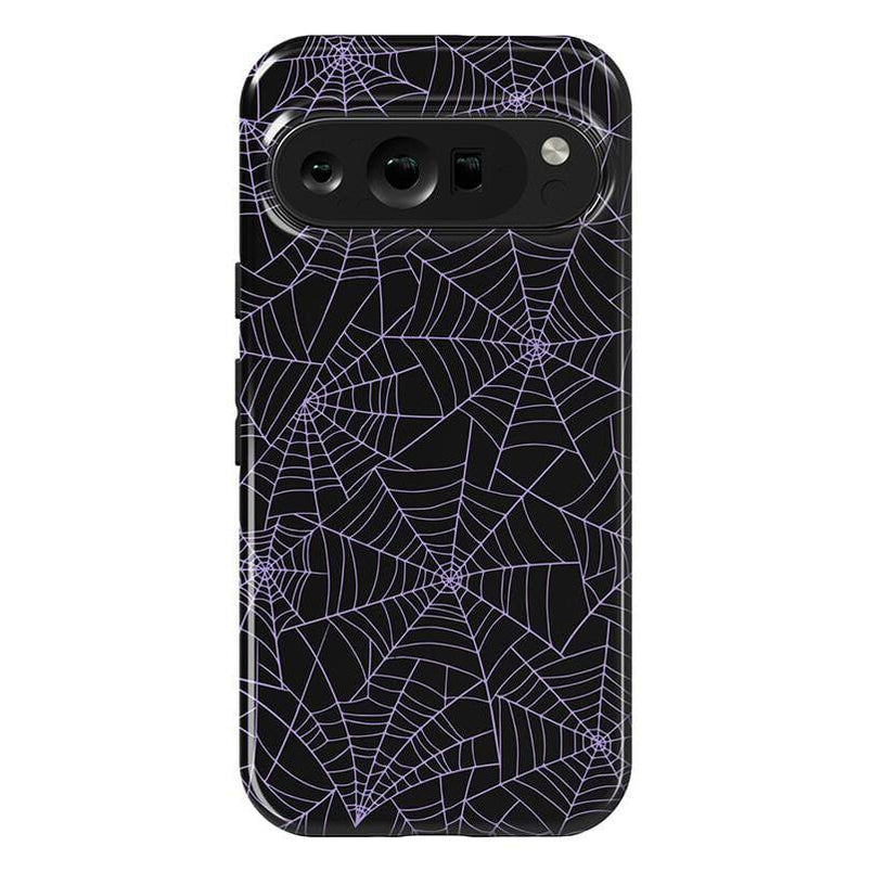 Midnight Web | Spider Web Case Phone Case Casetry Essential Google Pixel 9 Pro