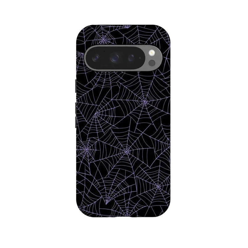 Midnight Web | Spider Web Case Phone Case Casetry Essential + MagSafe® Google Pixel 10 Pro 