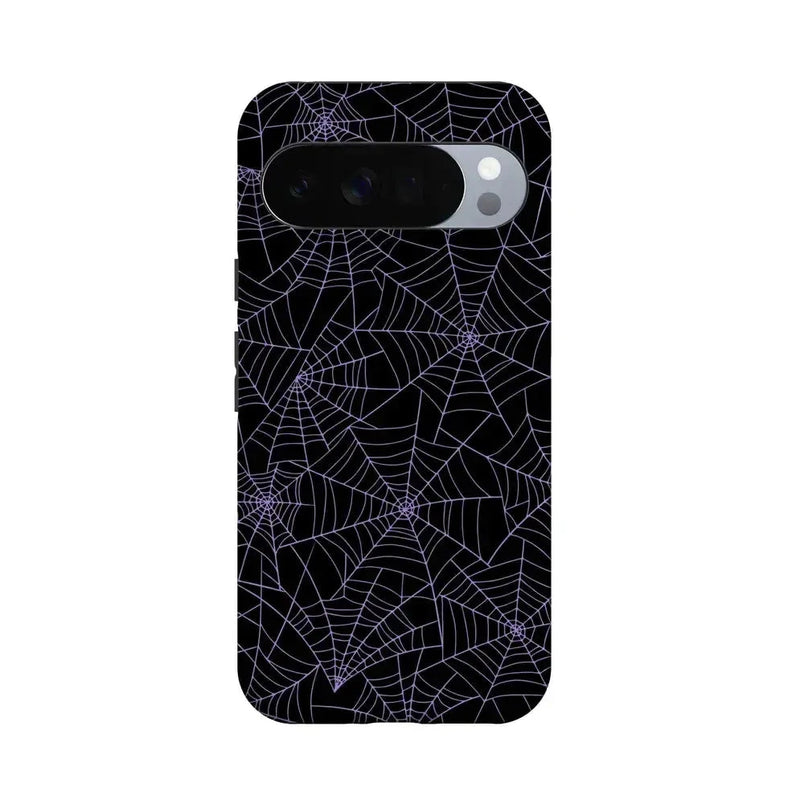 Midnight Web | Spider Web Case Phone Case Casetry Essential + MagSafe® Google Pixel 10 Pro XL 