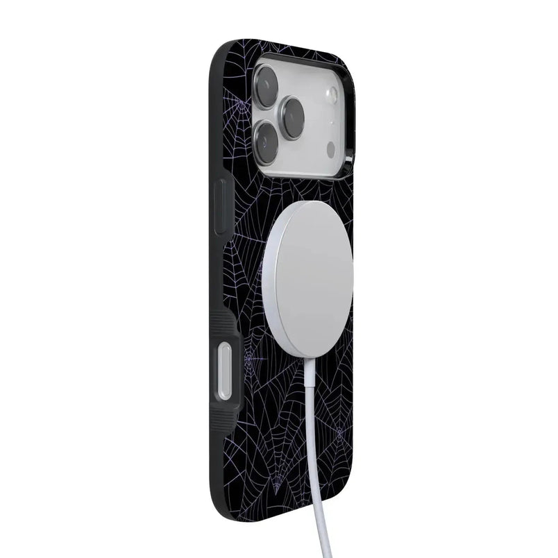 Casely Galaxy S26 Plus Compatible with MagSafe Midnight Web | Spider Web Case Bold Flex + MagSafe Casely Galaxy S26 Plus Compatible with MagSafe Midnight Web | Spider Web Case Bold Flex + MagSafe