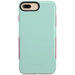 Mint Green on Pink | Ultra-Protective Bold Case iPhone Case get.casely Bold iPhone 6/7/8 Plus 